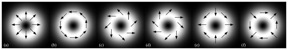 Direct-view type method and device for generating any column vector polarized light based on vortex half-wave plate