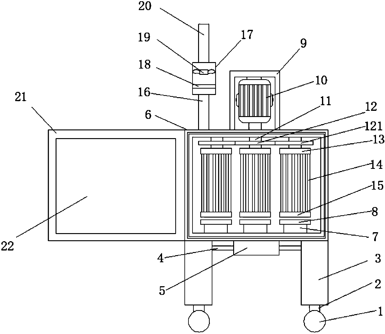 Cloth processing and deodorizing device and deodorizing method