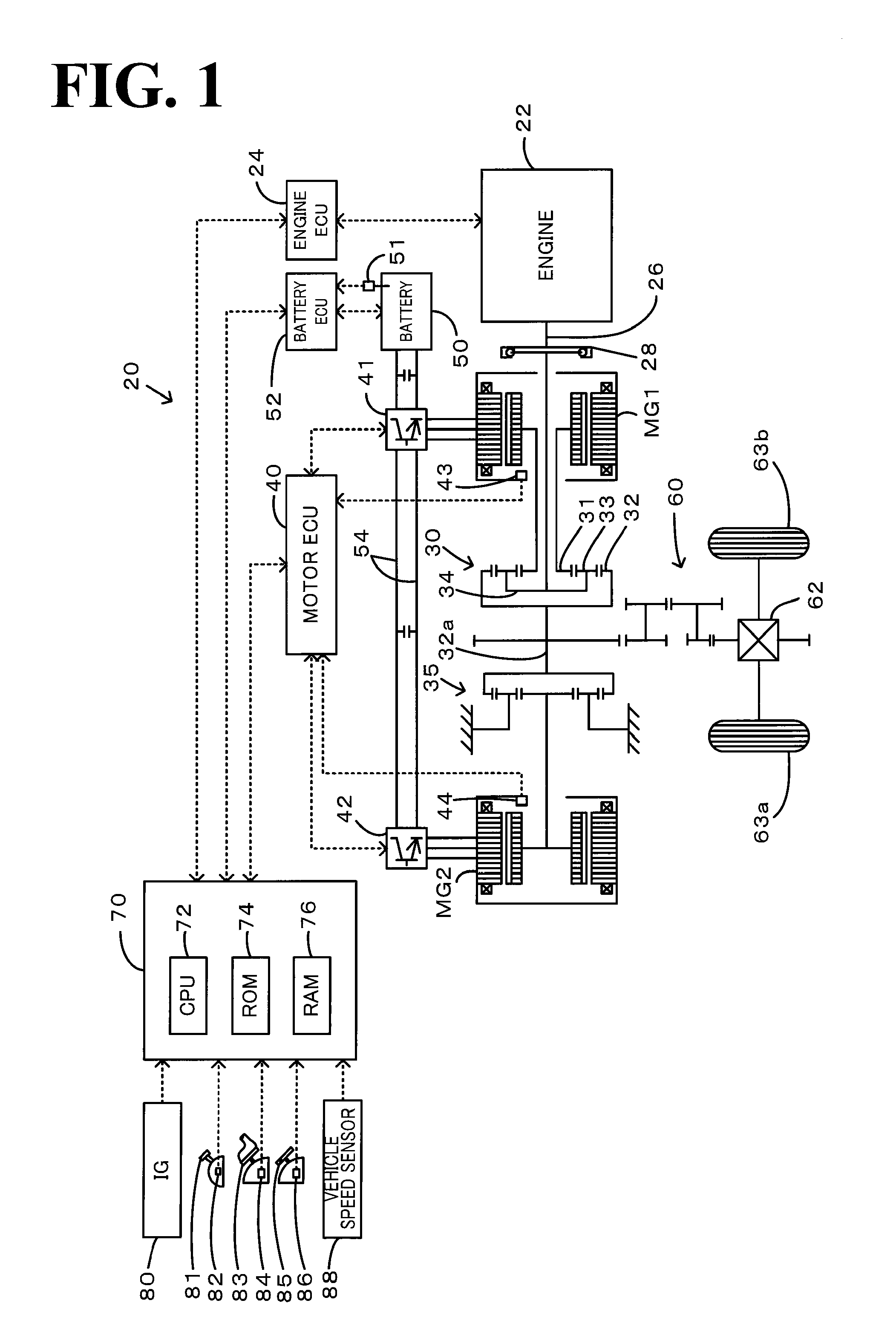 Hybrid vehicle and control method of hybrid vehicle