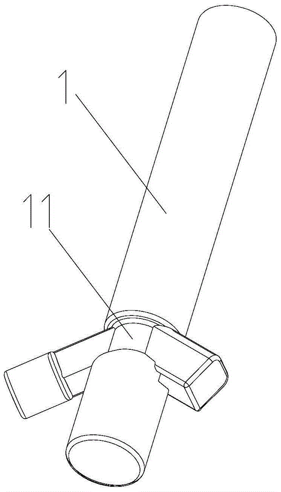 Multi-direction block forging device and process of special-shaped fuel injector body based on guide pin