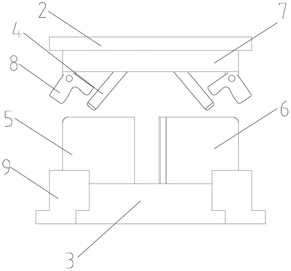 Multi-direction block forging device and process of special-shaped fuel injector body based on guide pin