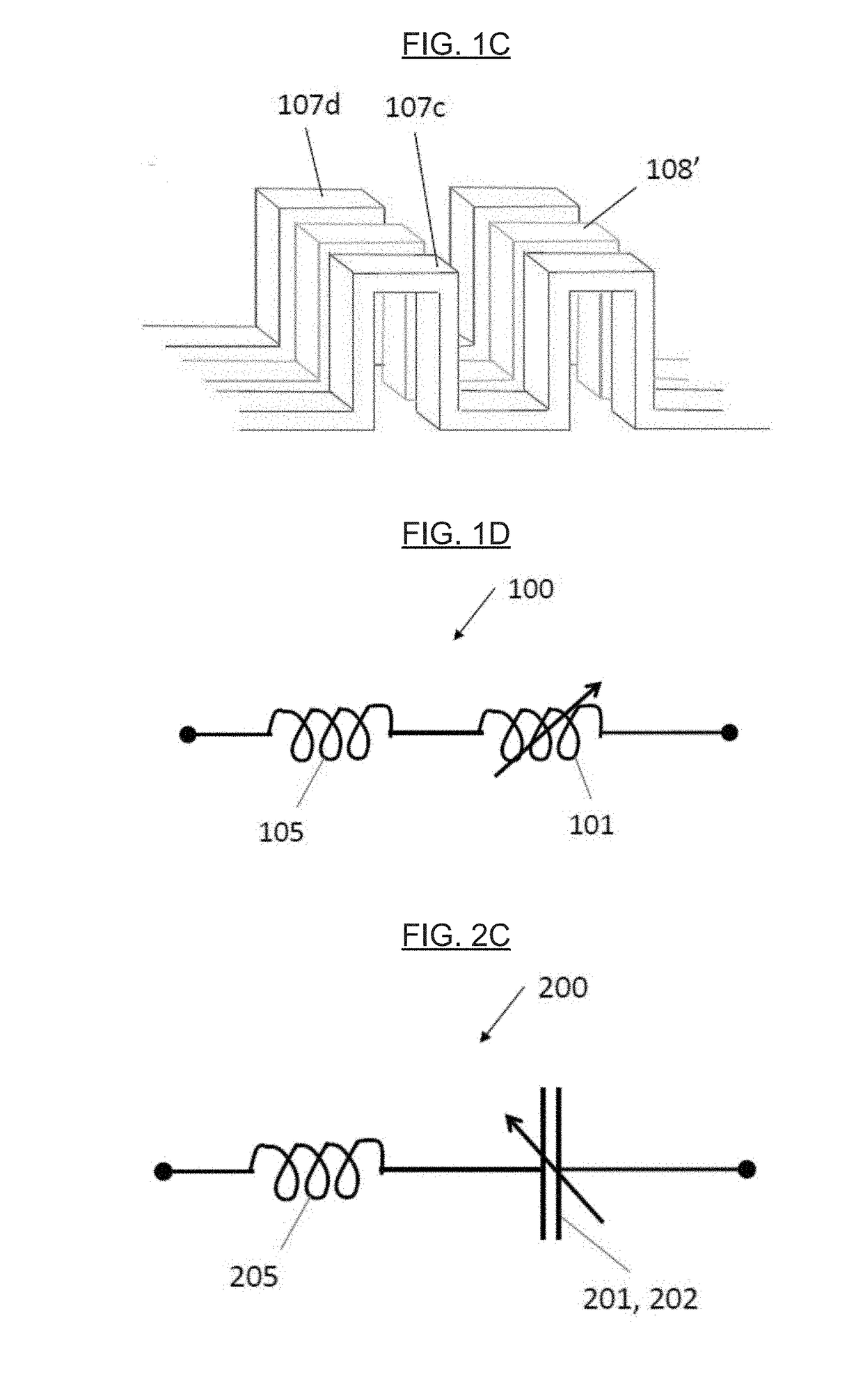 Self-Tuning Microelectromechanical Impedance Matching Circuits and Methods of Fabrication