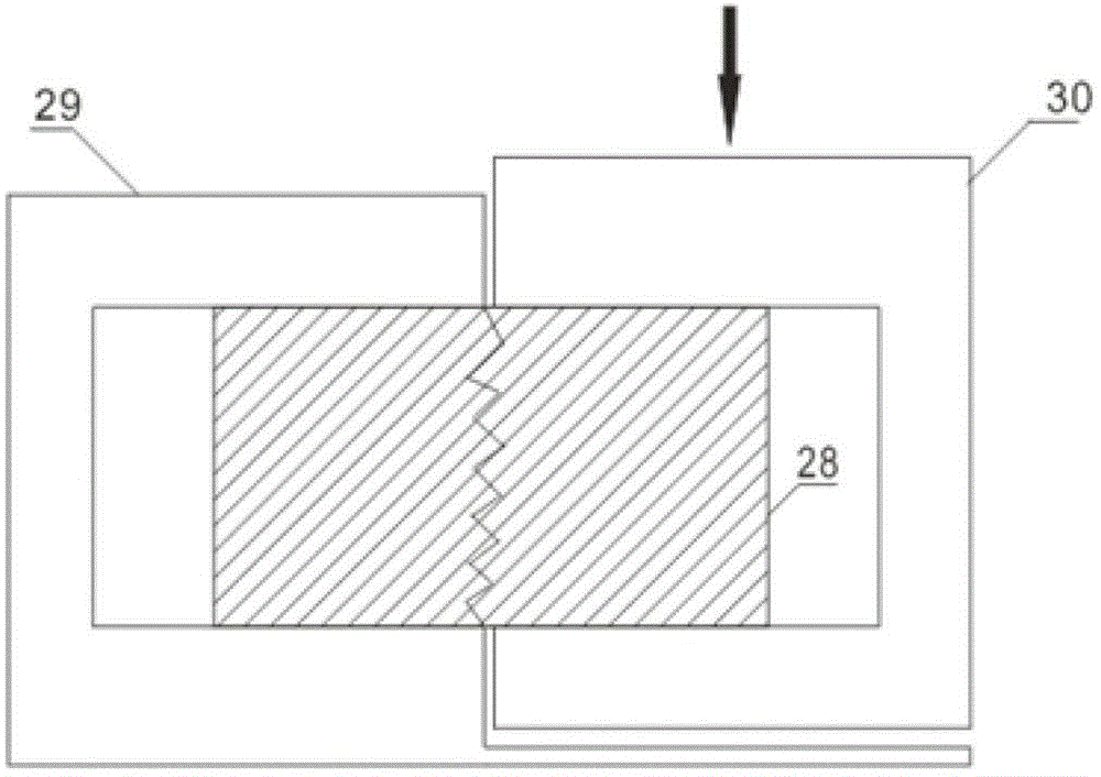 Self-support fracture testing and analyzing device and method for oil-gas field development