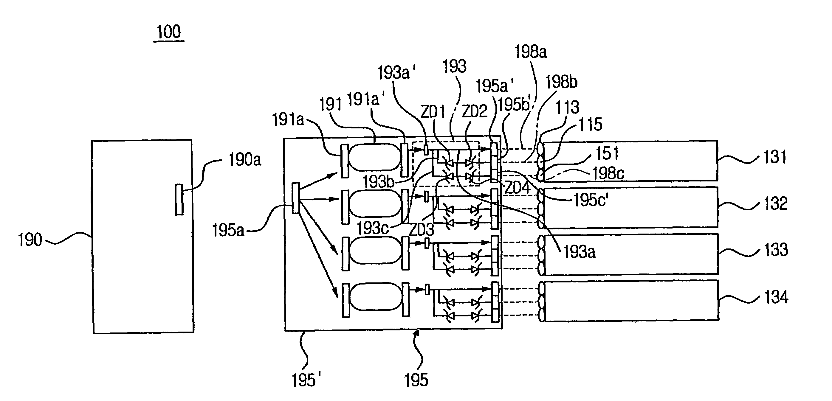 Apparatus for supplying voltage to developing device