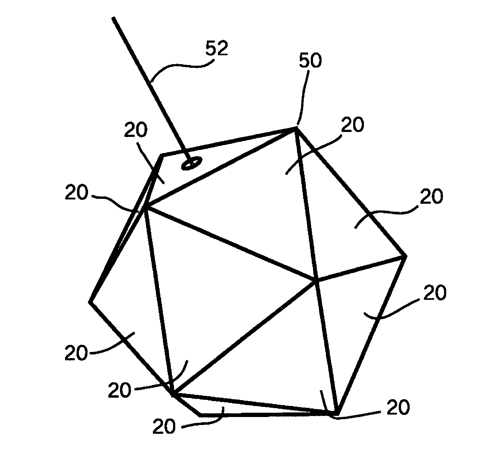 Satellite downlink via patterns of uncollimated light