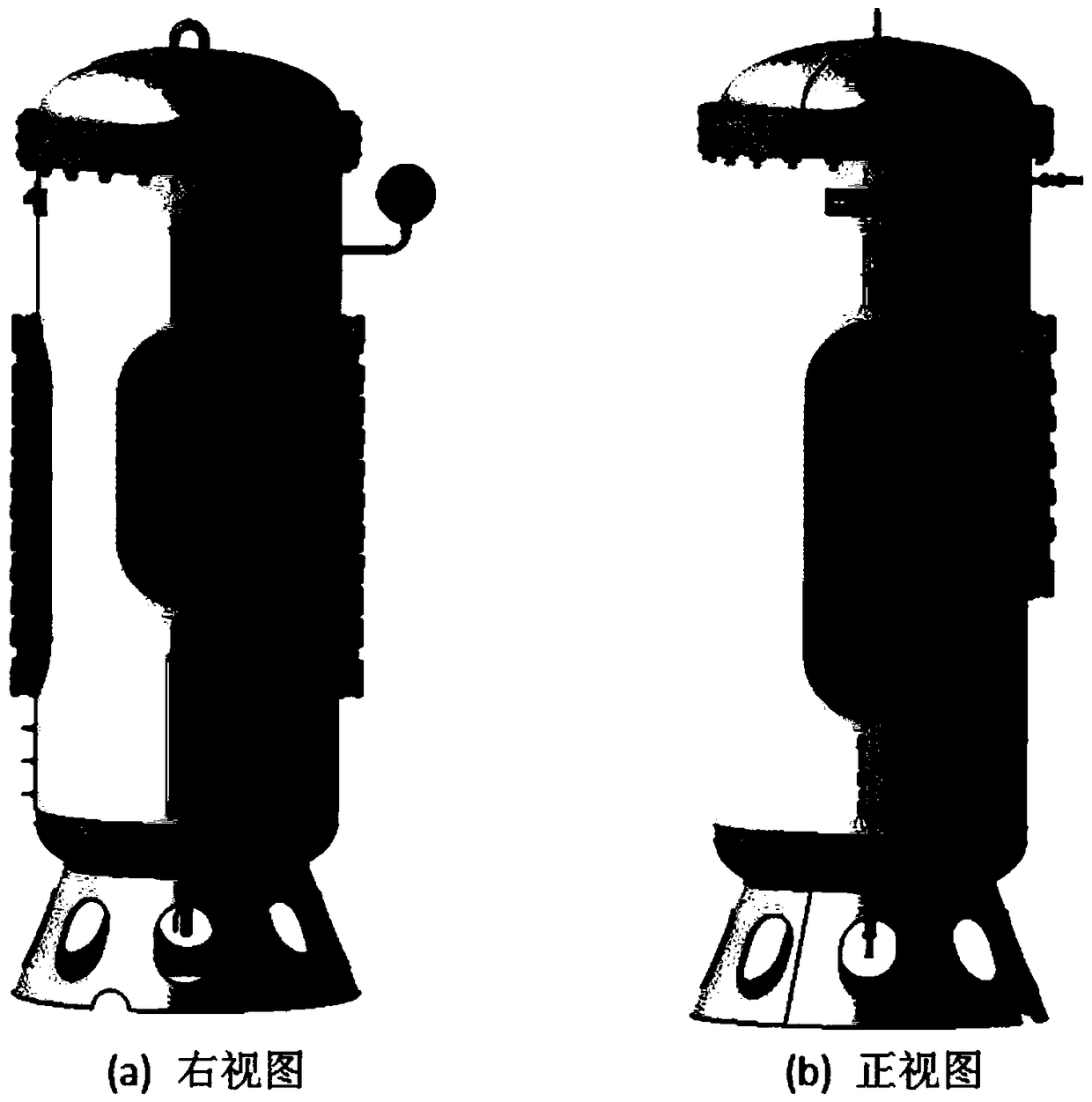 High-speed effluent navigation body ventilation vacuole multiphase flow characteristic measurement experiment device and method