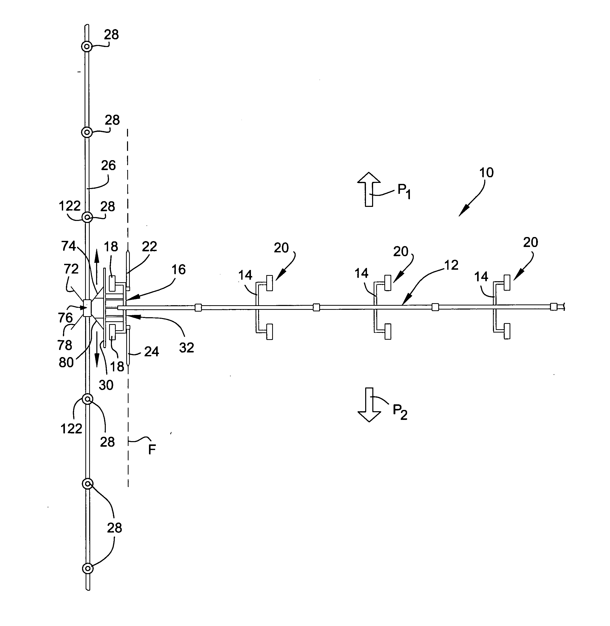 Linear-feed irrigation apparatus and related method