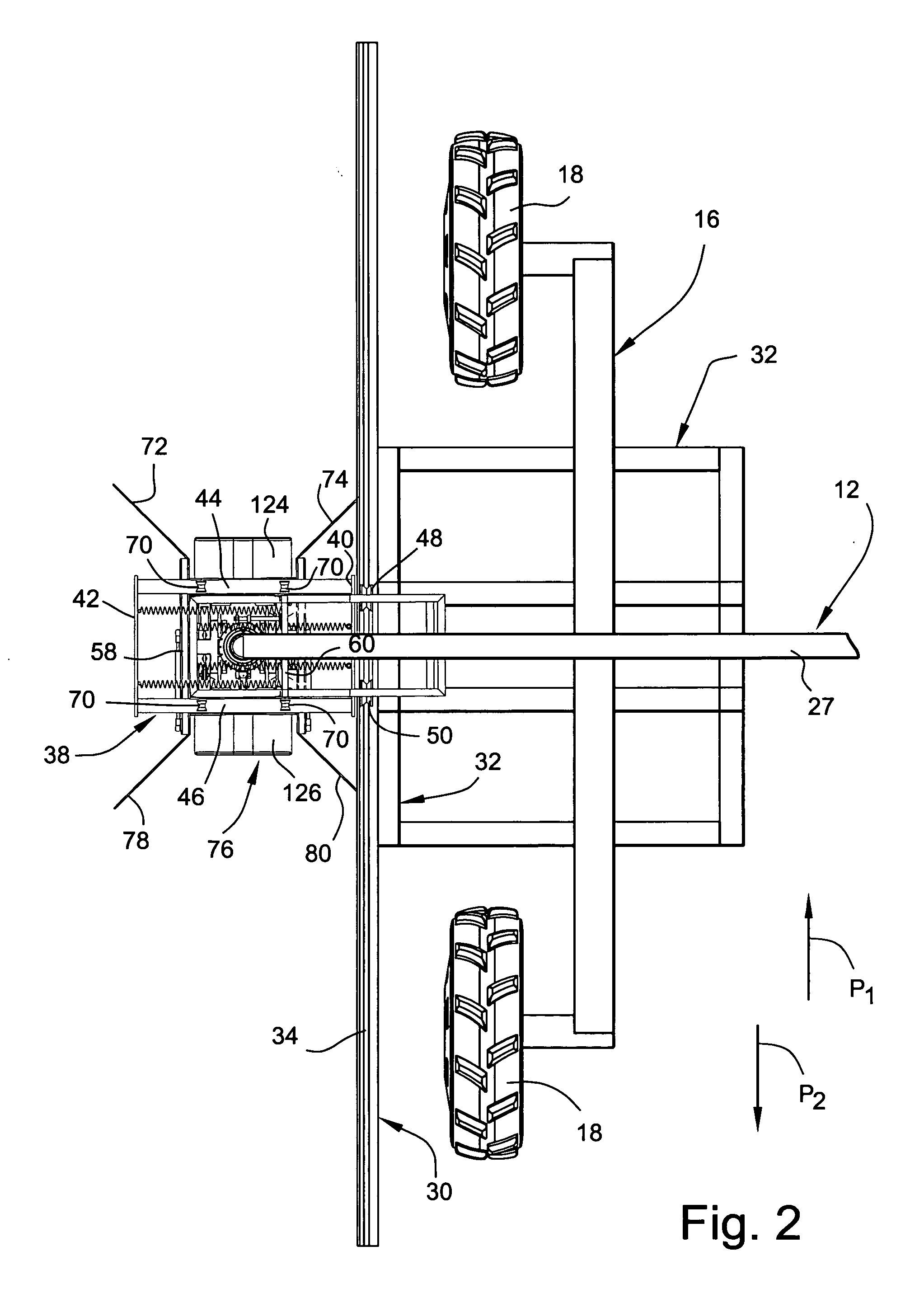 Linear-feed irrigation apparatus and related method