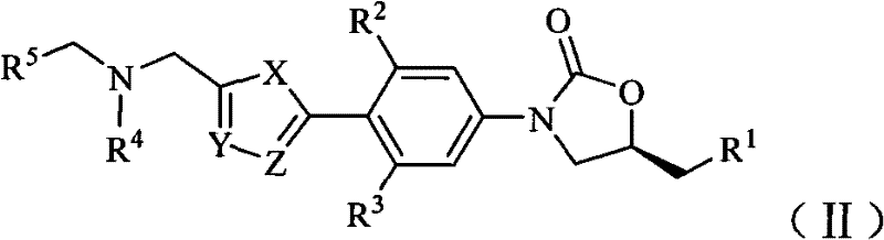 Oxazolidinone bacteriophage containing azaheterocycle