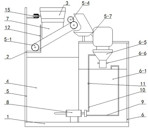 Separation device in astragalus polysaccharide extraction process