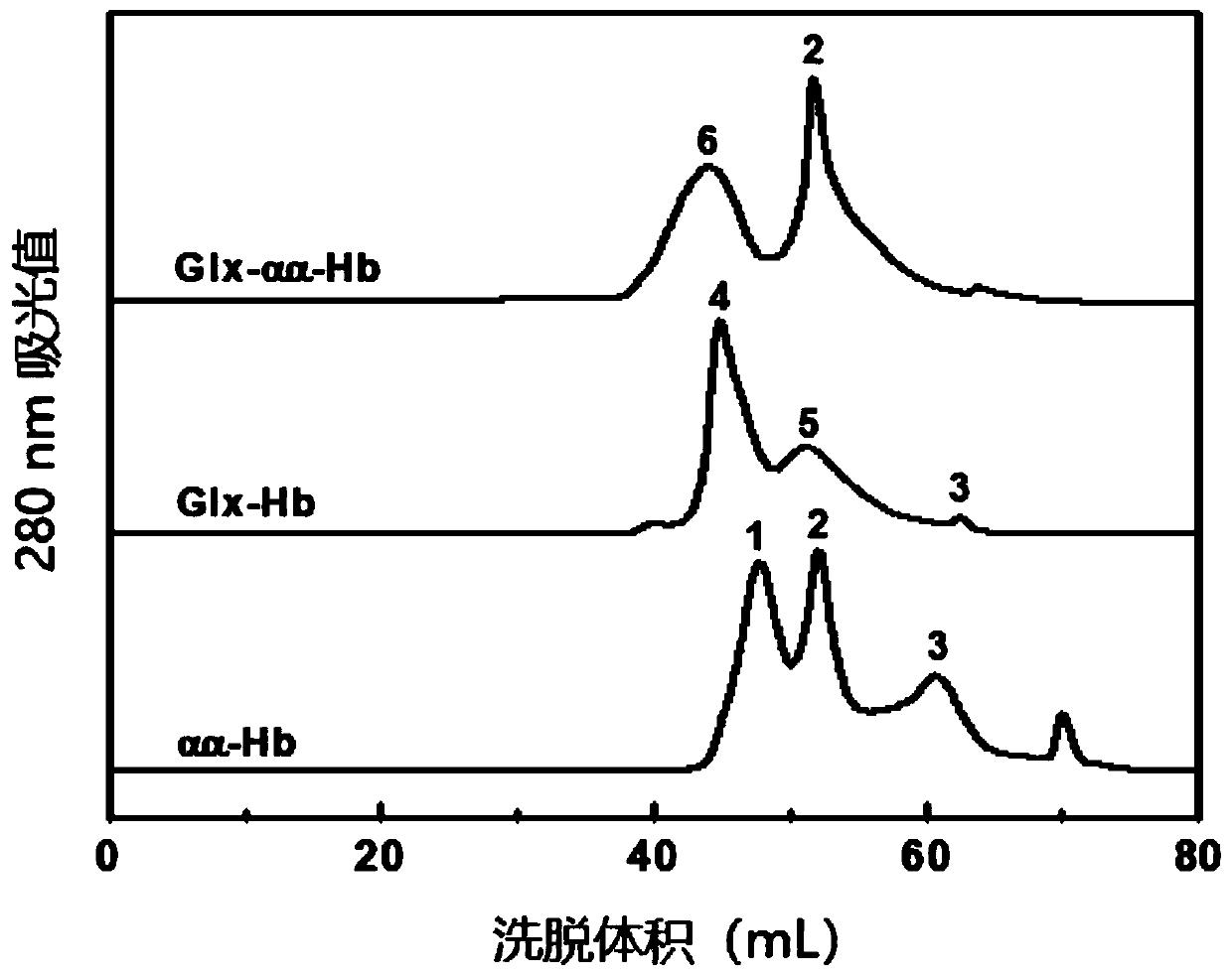 Hemoglobin oxygen carrier based on double chemical modification as well as preparation method and application thereof