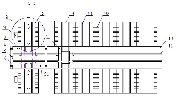 Underground intelligent stereo automatic parking garage built in urban downtown area