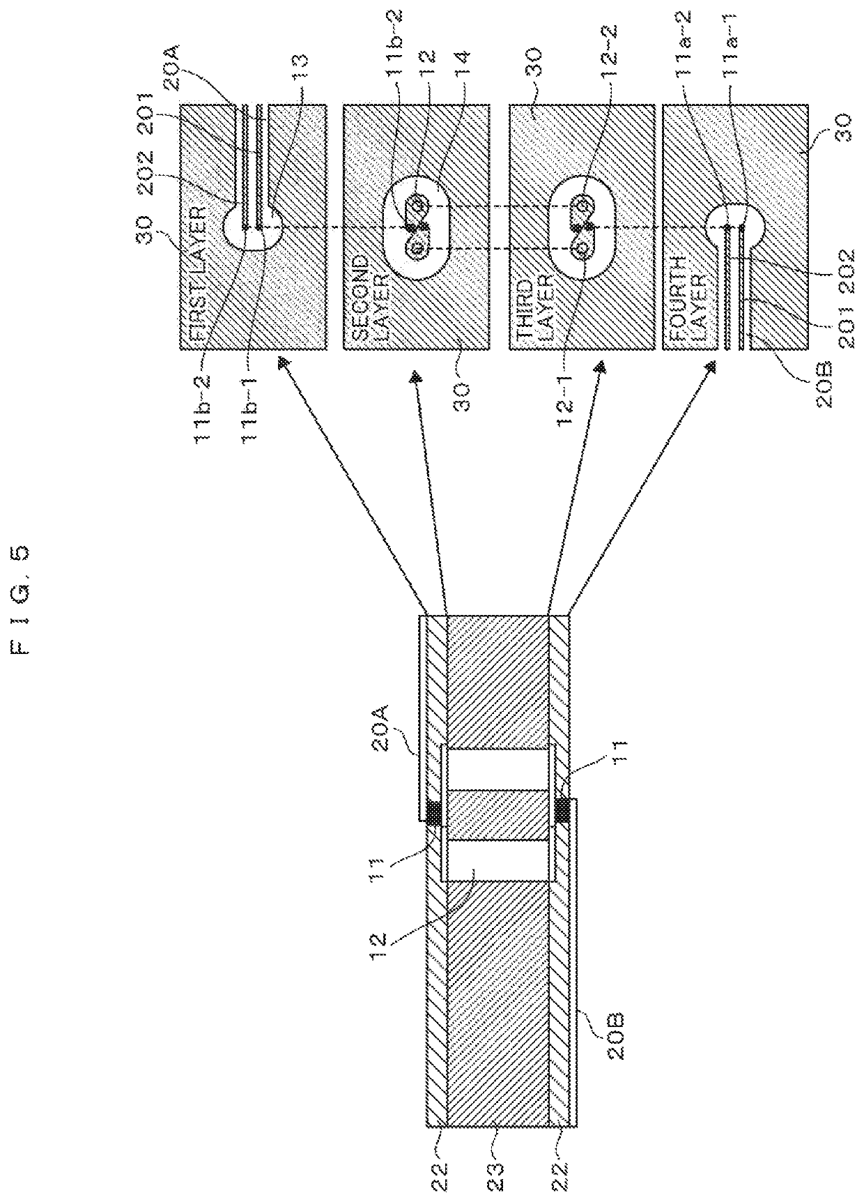 Multilayer wiring board and differential transmission module