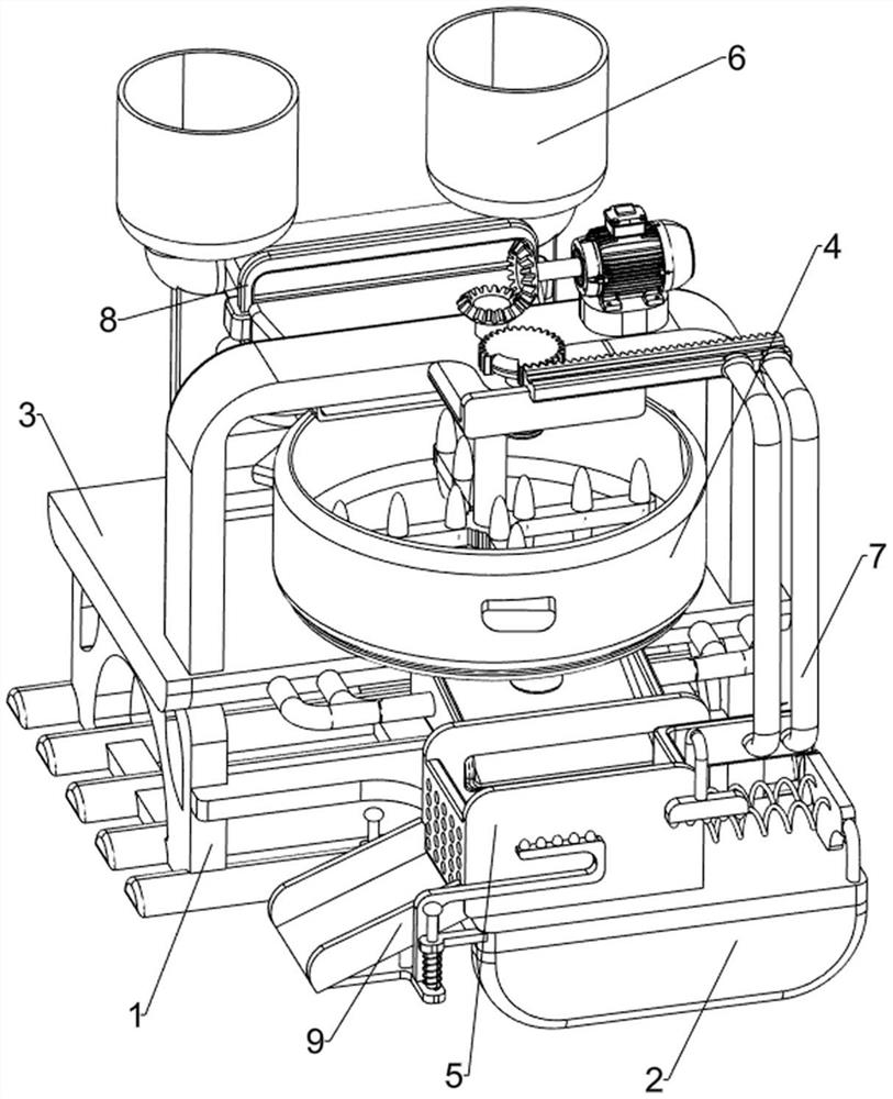 A kind of plastic particle extrusion molding device for production