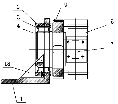 High-precision copper pipe milled surface automatic overturning device based on motor drive