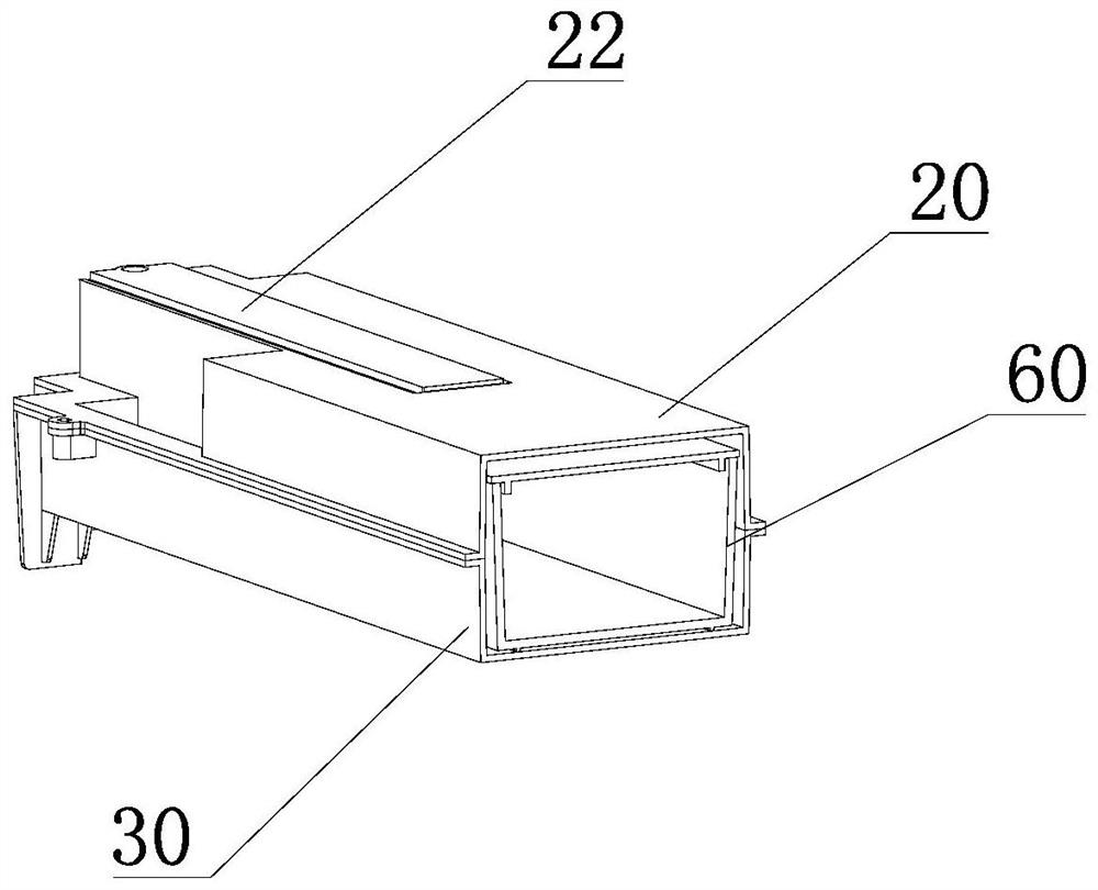 Water tank mounting structure