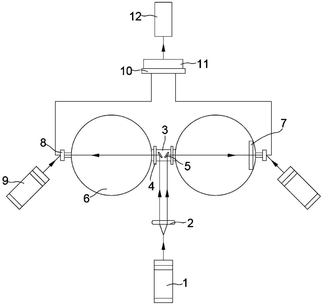 A thermal reflectance detection device for coated glass film