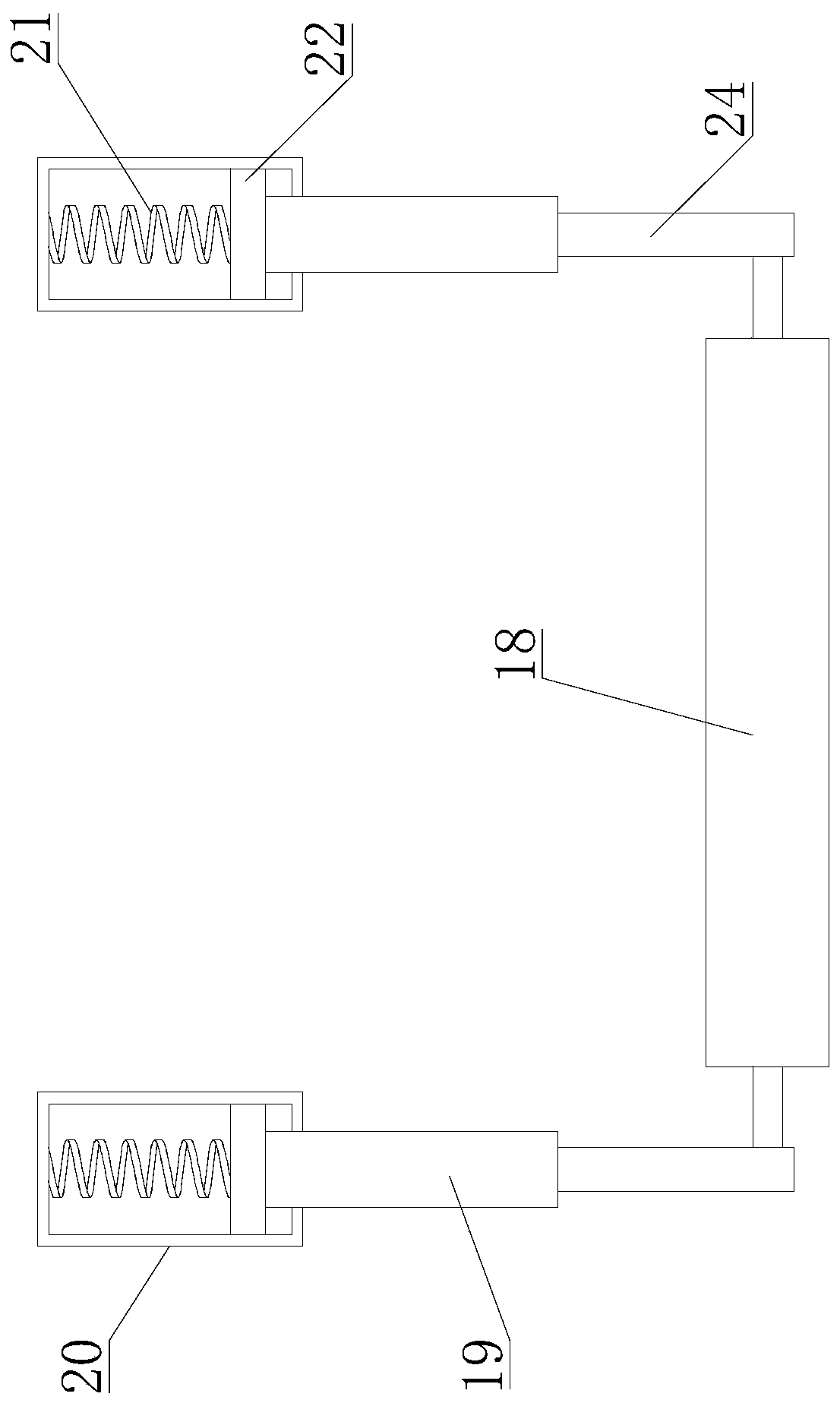 Multi-function waste pile classified treatment recycling device for garment processing plant