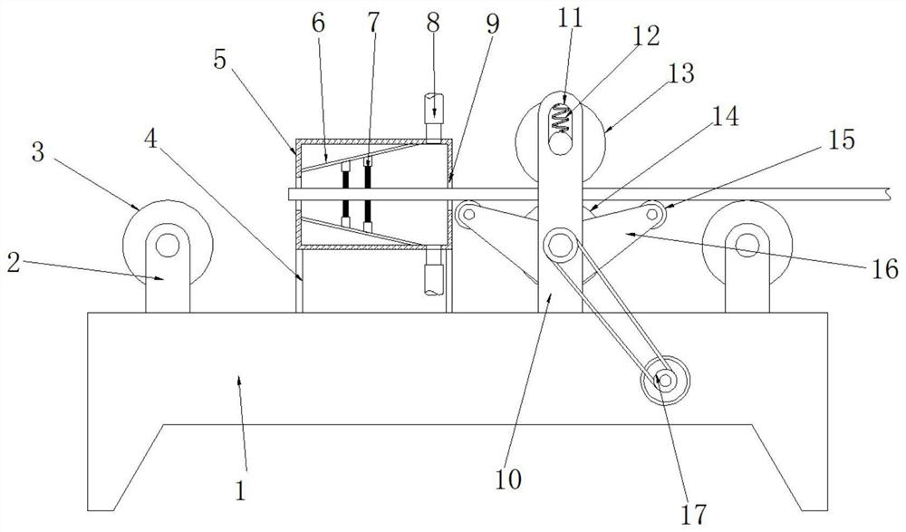 Board surface dust cleaning device for furniture production