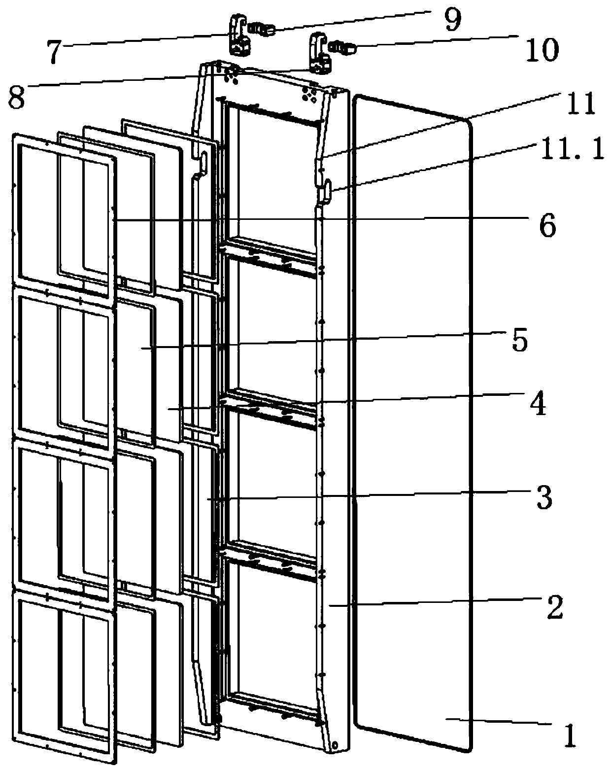 A combined sheet laser amplifier window assembly