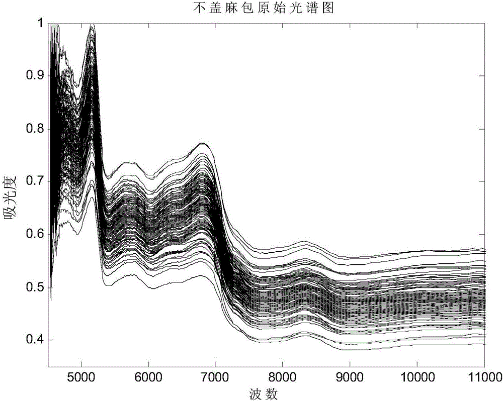 Correcting system for online near-infrared detection on products through packaging bag and detection method