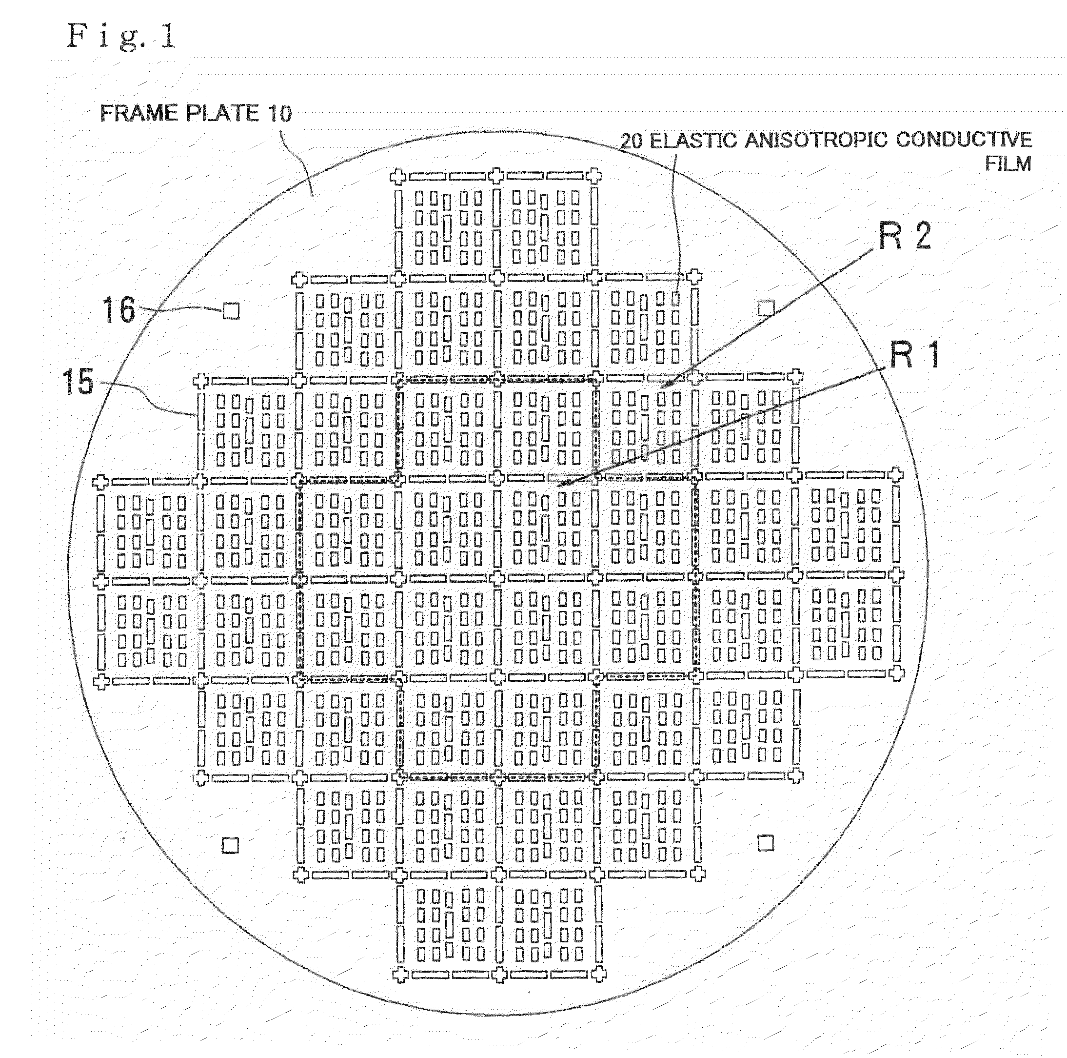 Anisotropic conductive connector, probe member and wafer inspection system