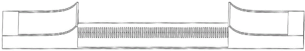 Converter for converting rectangular waveguide into domino plasma waveguide