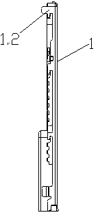 Mobile phone card holder capable of identifying three cards simultaneously