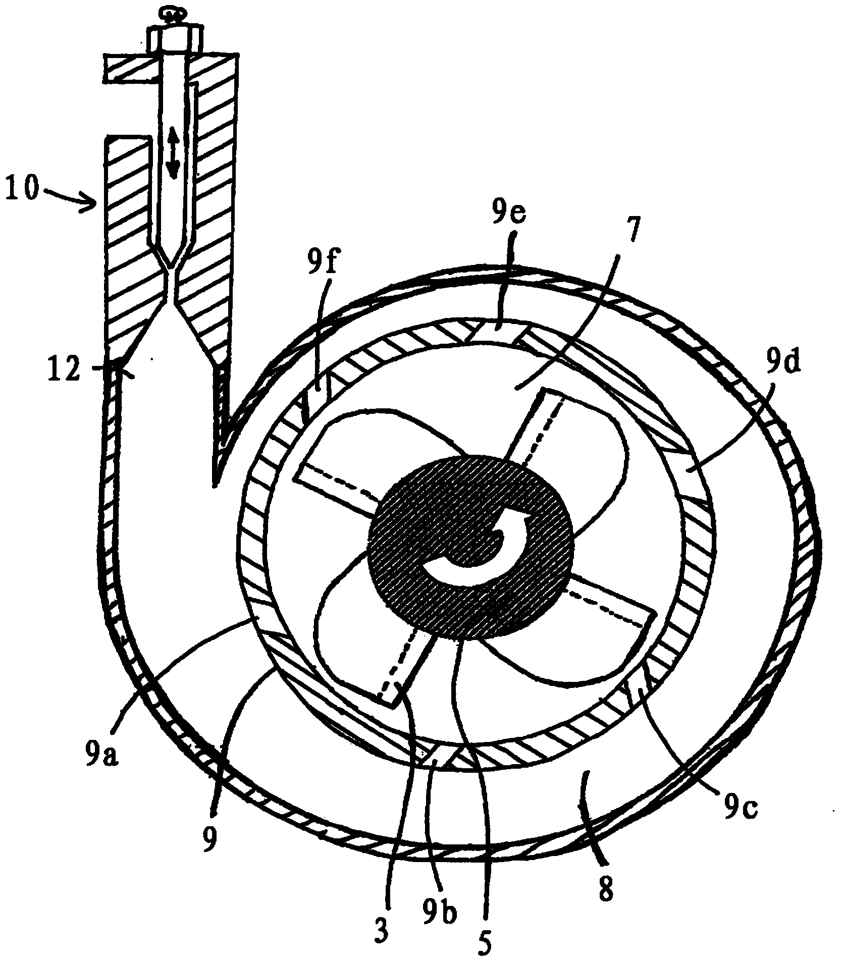 Method and device for granulating melted material