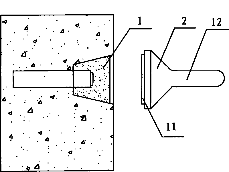 Method for blocking holes by using split bolts