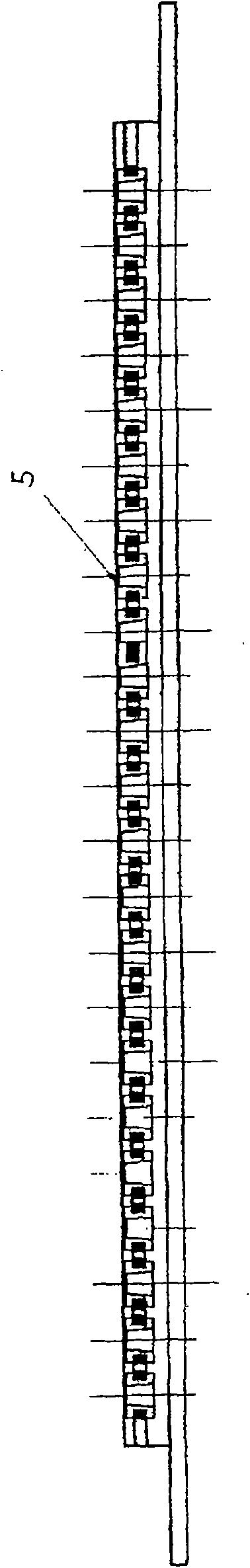 Method for manufacturing enameled rectangular copper wire for wind driven generator by die method and device thereof