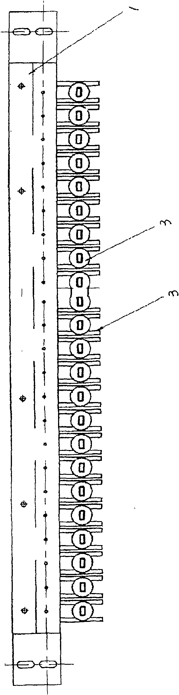 Method for manufacturing enameled rectangular copper wire for wind driven generator by die method and device thereof