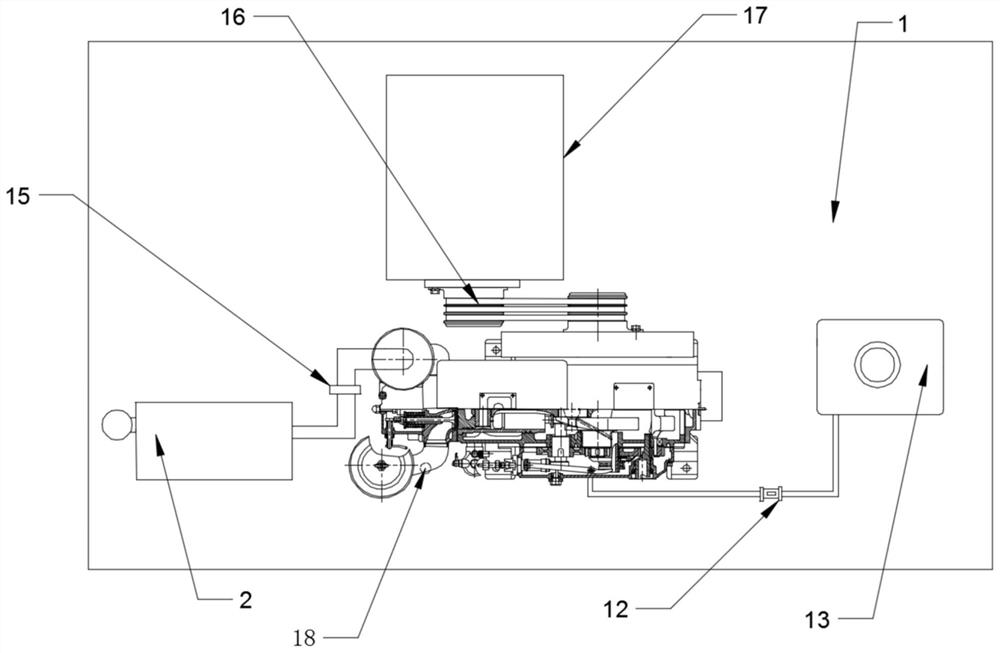 Diesel engine real machine test platform and method for cylinder sleeve-piston ring comprehensive performance analysis