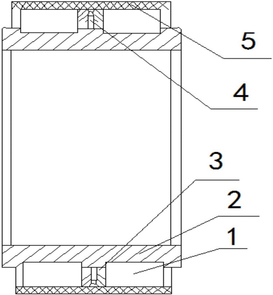 Bearing structure for axle