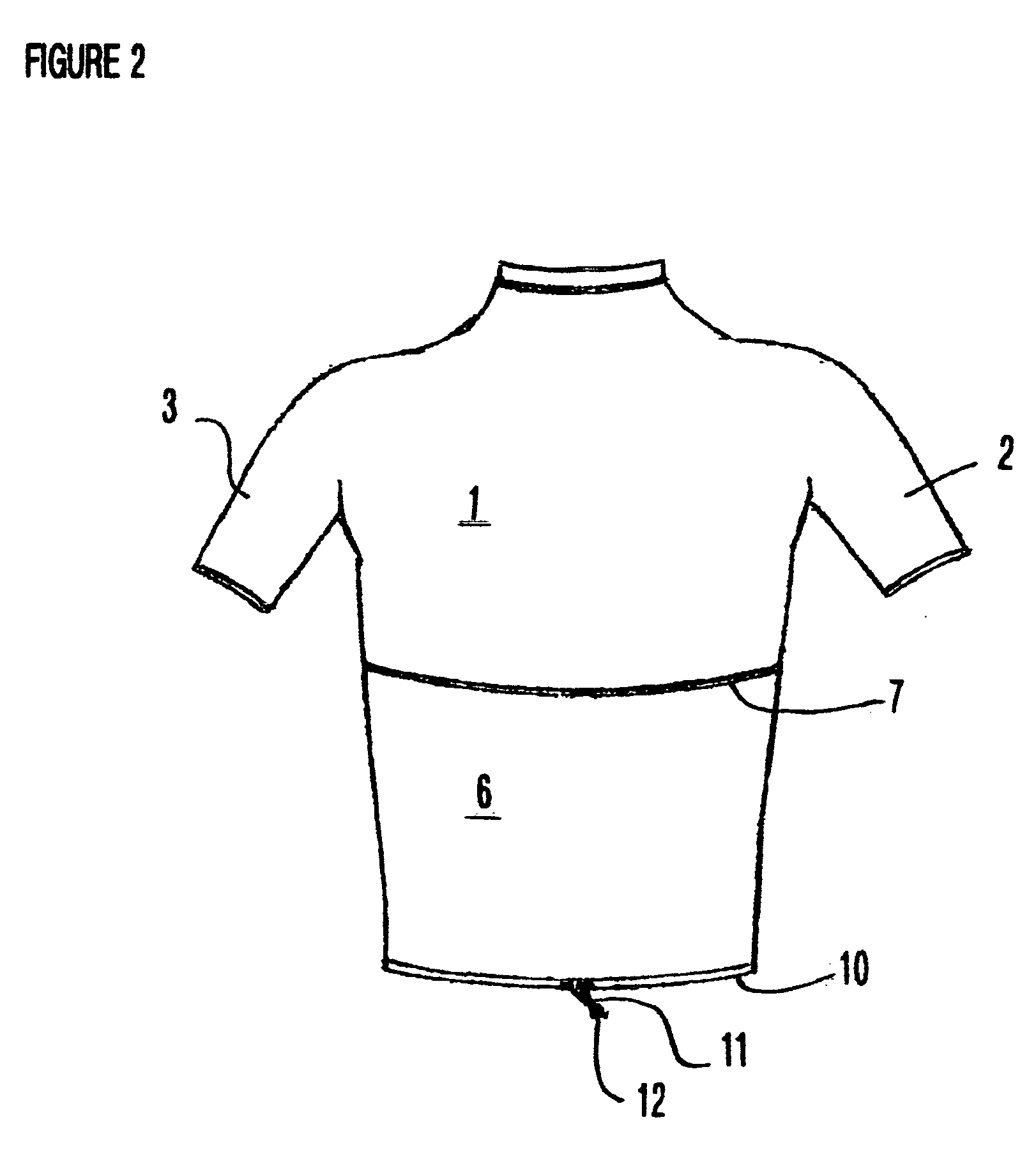 Padded surfing shirt