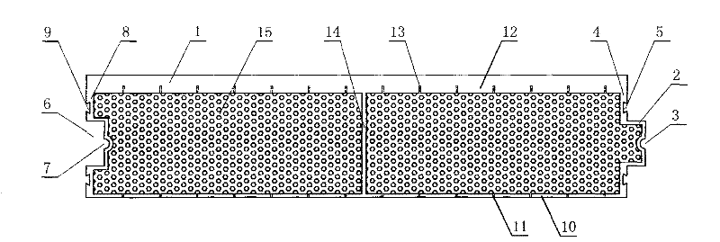 Hole wallboard internally filled with thermal insulation materials