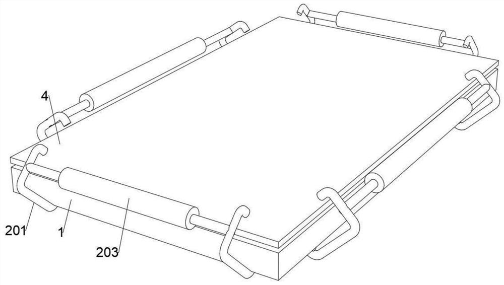 Clamping device for preventing display screen from falling off