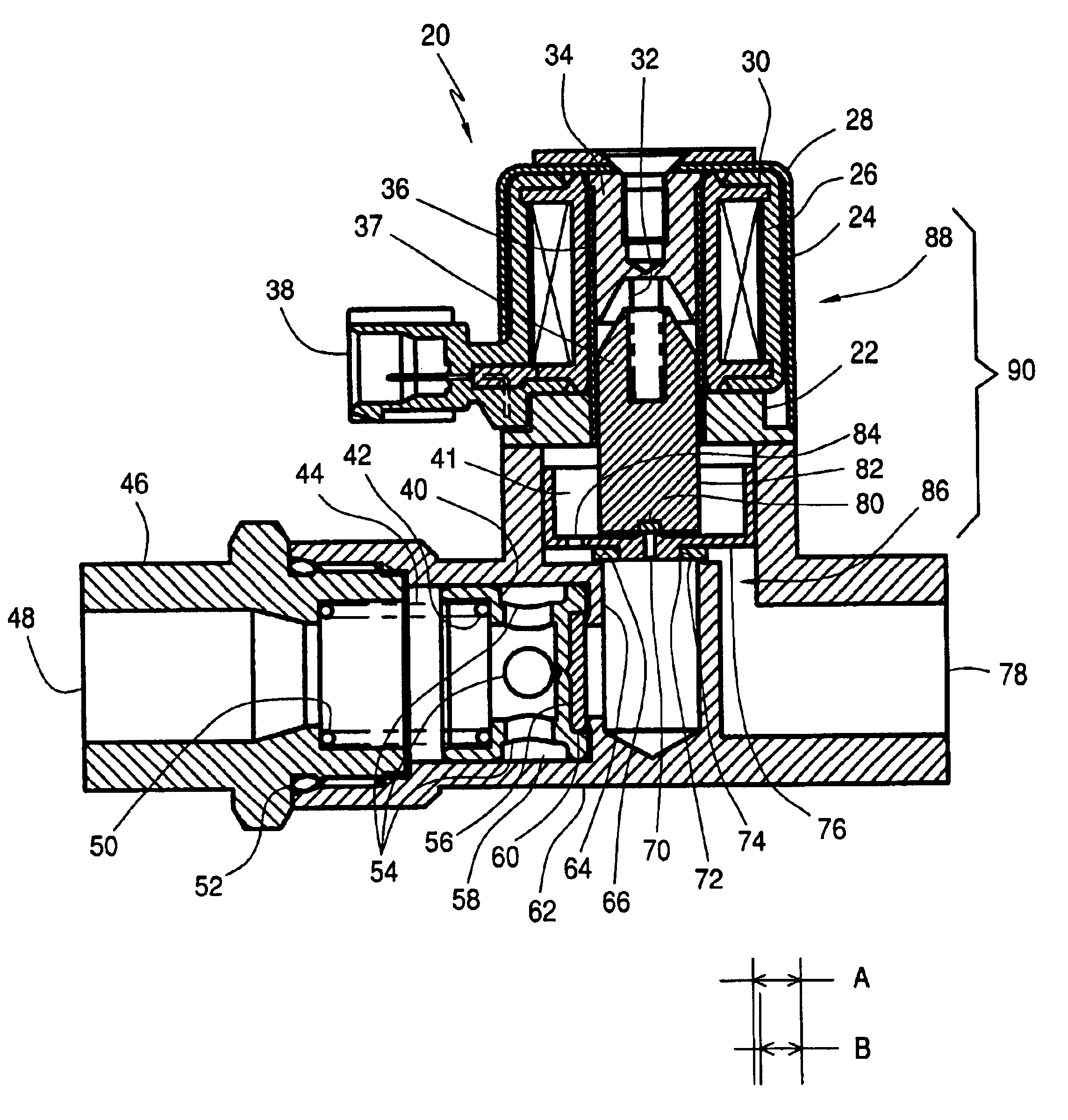 Pilot-type channel valves providing counter-flow prevention