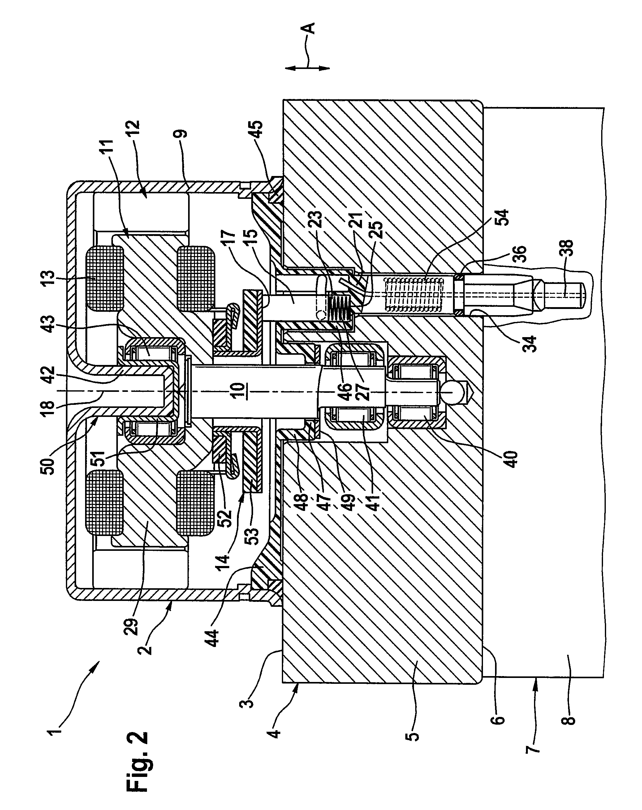 Electrohydraulic aggregate with a compact construction