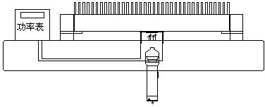 Receiver module equipment having radiator for reinforced portable light source power meter test