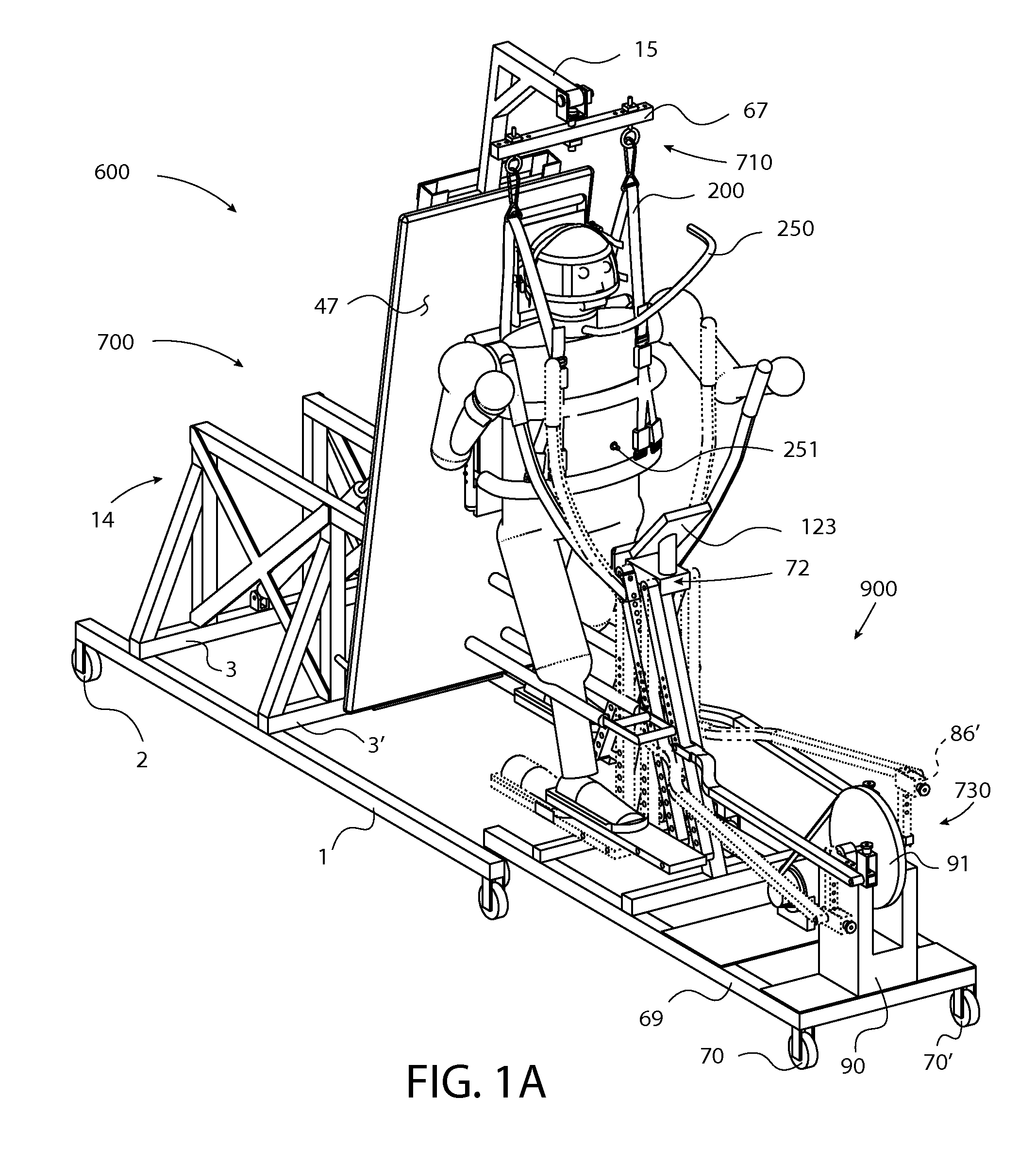 Motorized air walker and suspension system for paralyzed persons