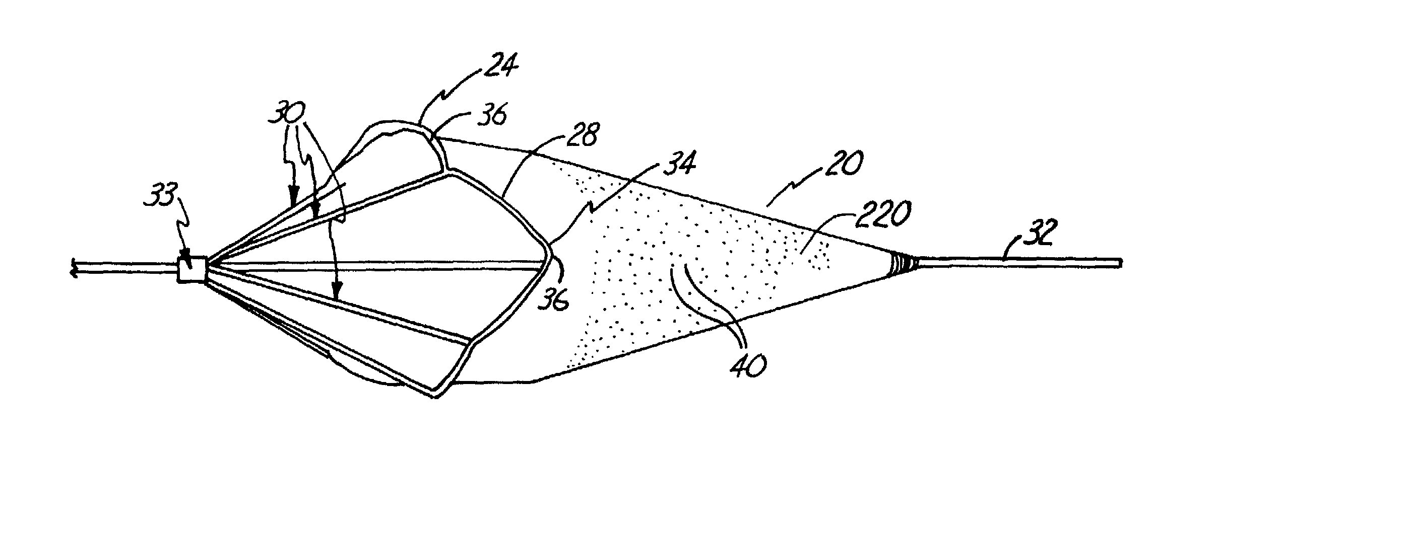 Distal protection device and method