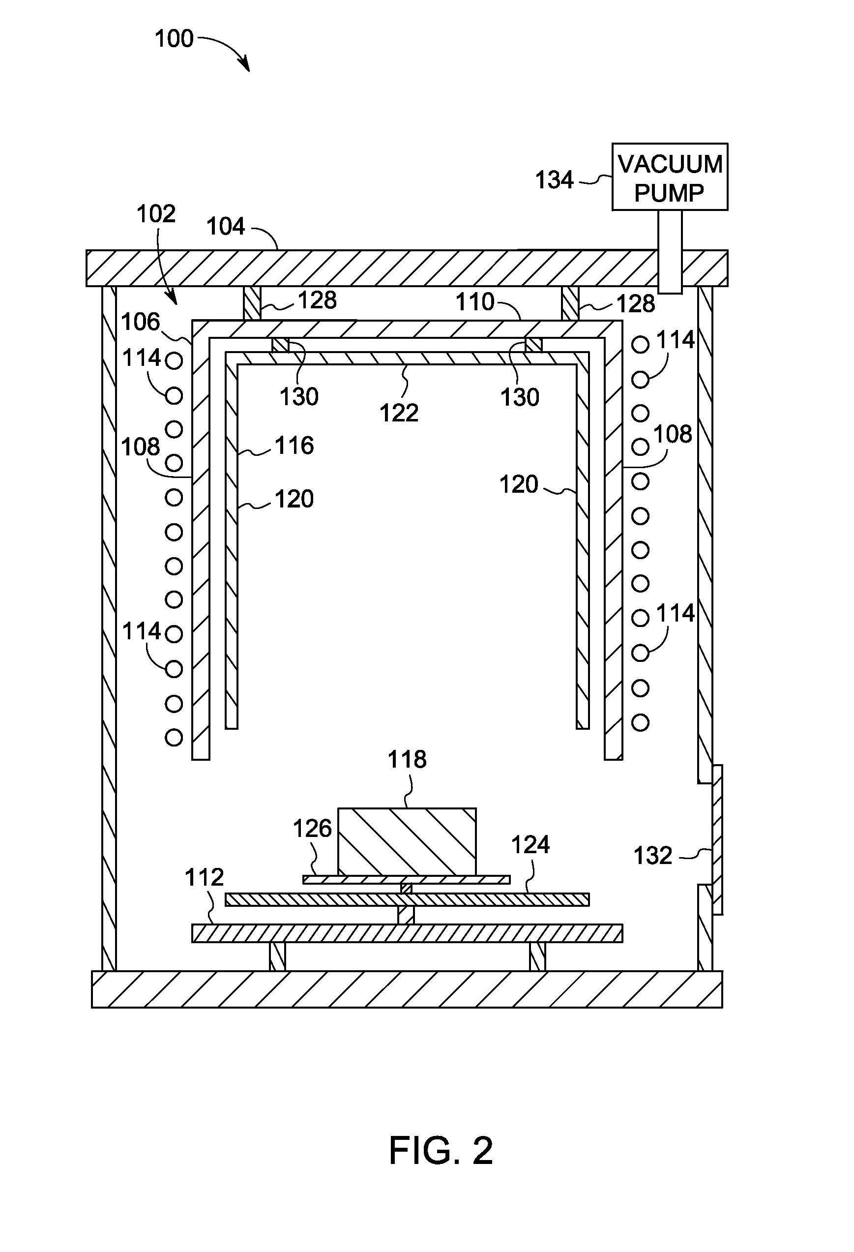 System for gas purification in an induction vacuum furnace and method of making same