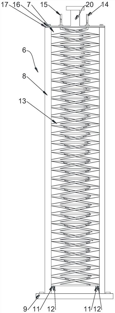 Displacement heat exchanger