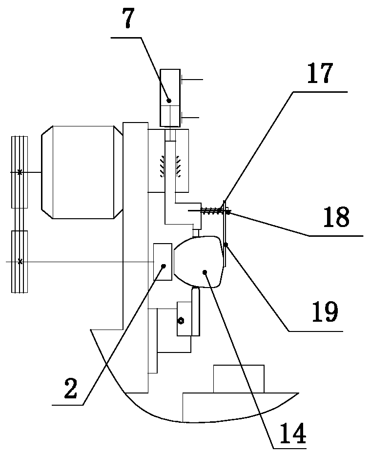 Automatic feeding and discharging system for spherical roller spherical base surface specialized grinding machine