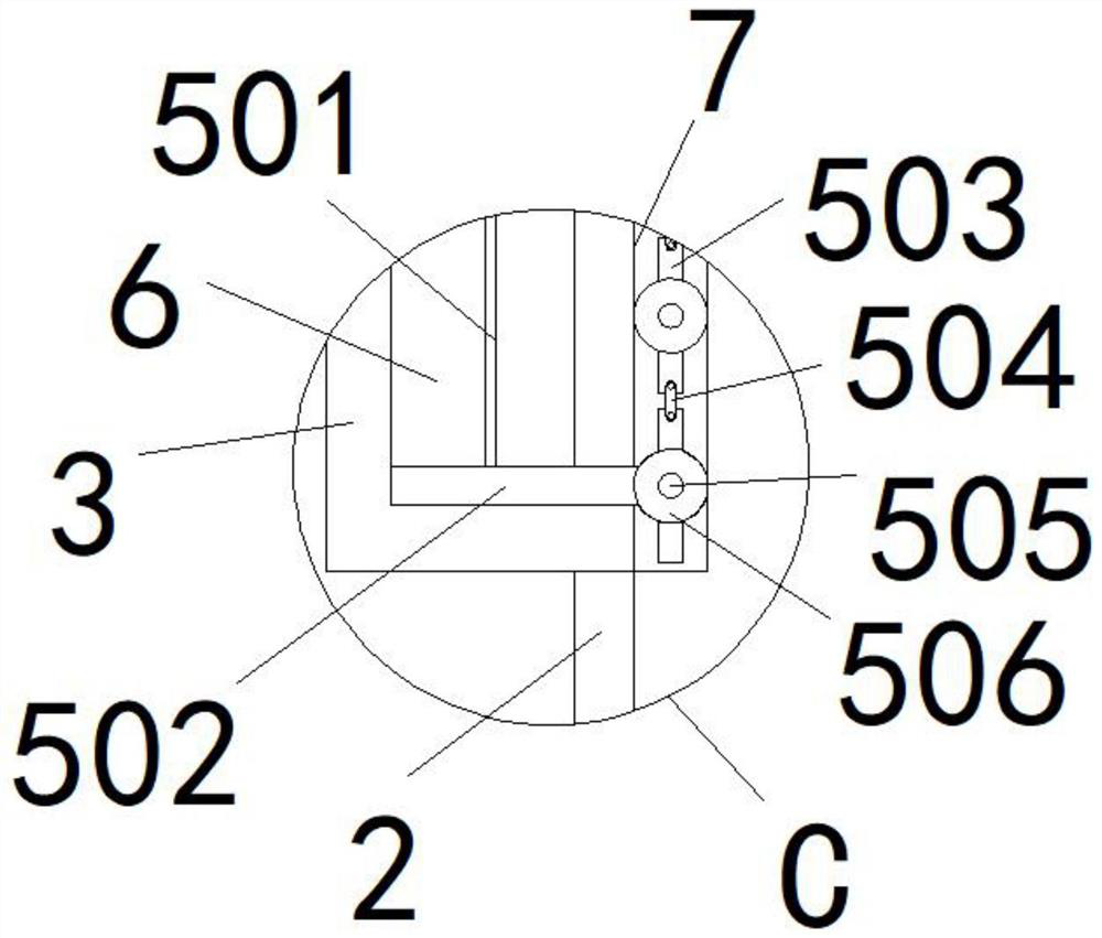 A sorting and crushing device for construction waste