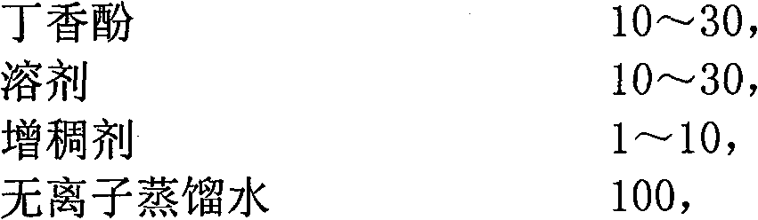 Water-soluble preparation of anesthetic eugenol for fish and preparation method thereof