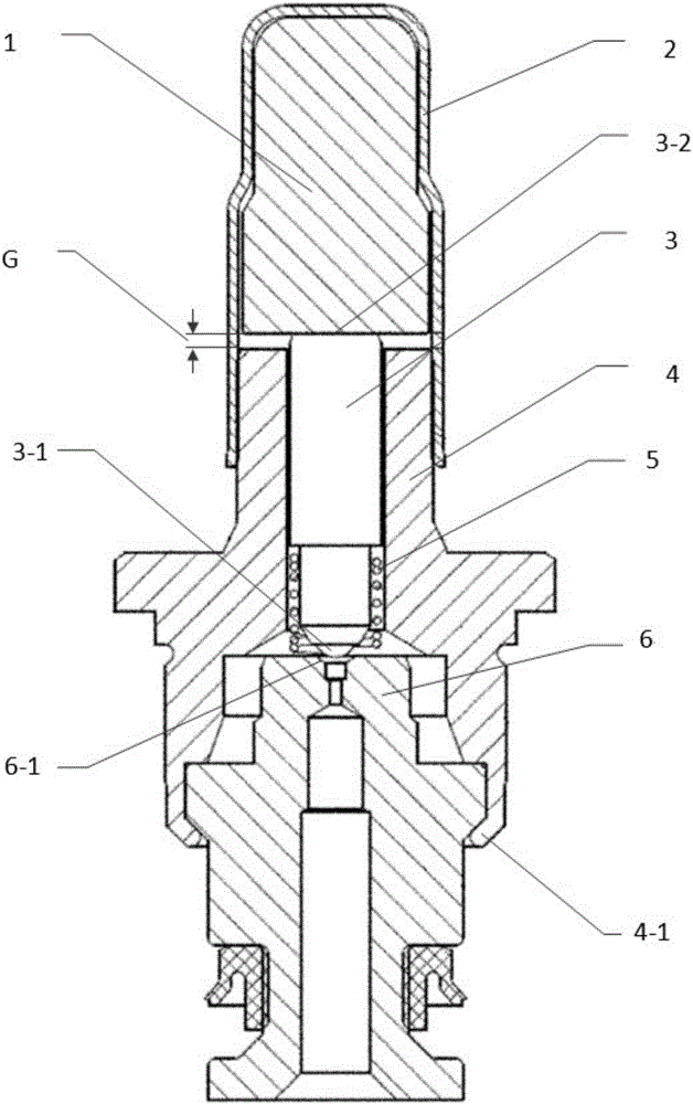 Electromagnetic valve and air gap control method of electromagnetic valve