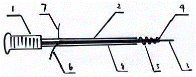 Acupuncture needle with function of micro-magnetic field