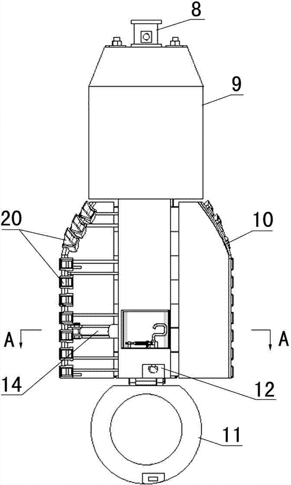 Monitoring electrohydraulic control pile foundation enlarged base device